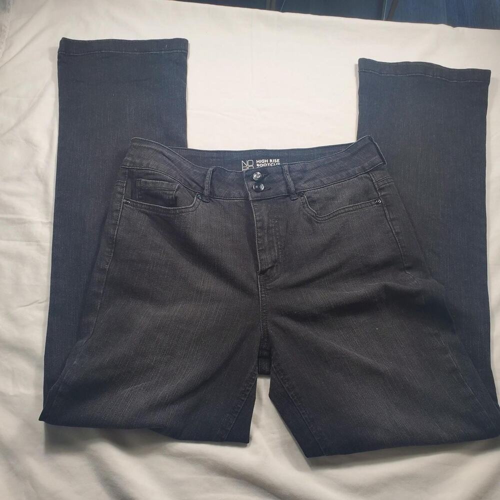 No Boundaries Women's Black Pocket Button an Zip Jeans sz 14